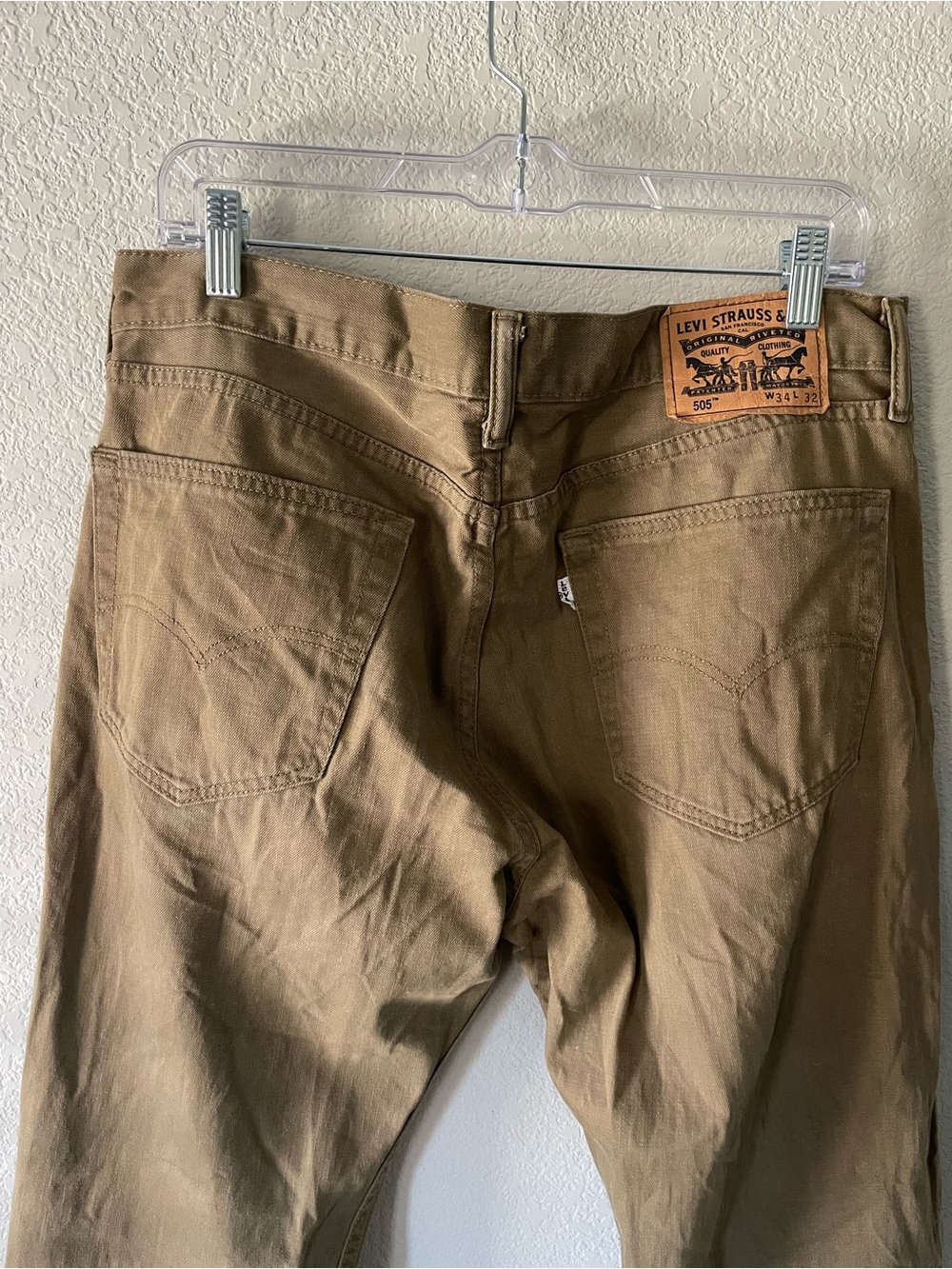 Levi's 505s Men's Tan Slim Straight Jeans